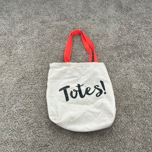 “Totes” tote bag